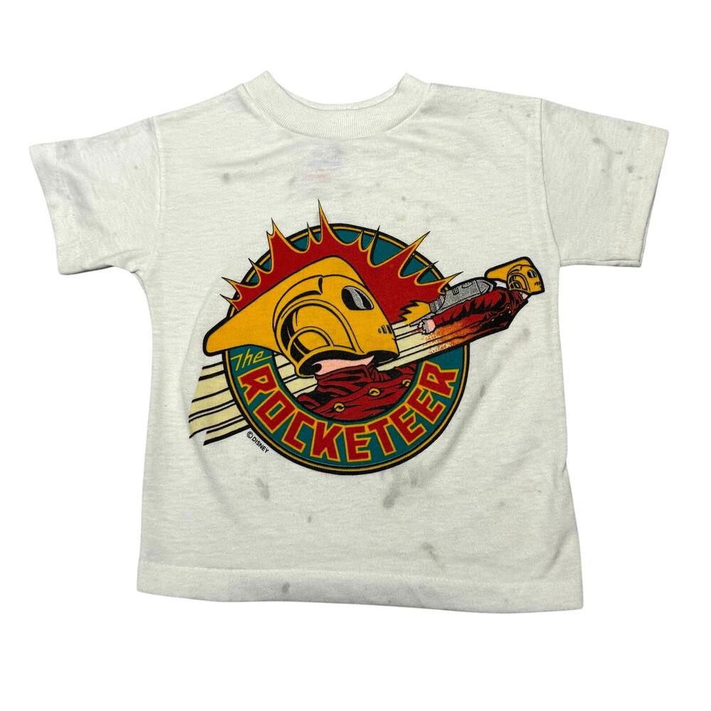 Vintage 90s Disney The Rocketeer Movie Shirt Kids Medium 5/6 Single Stitch